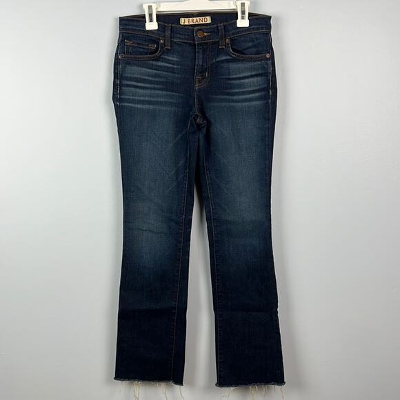 J Brand raw hem frayed bottom mid-rise jeans size 26 - Picture 1 of 12
